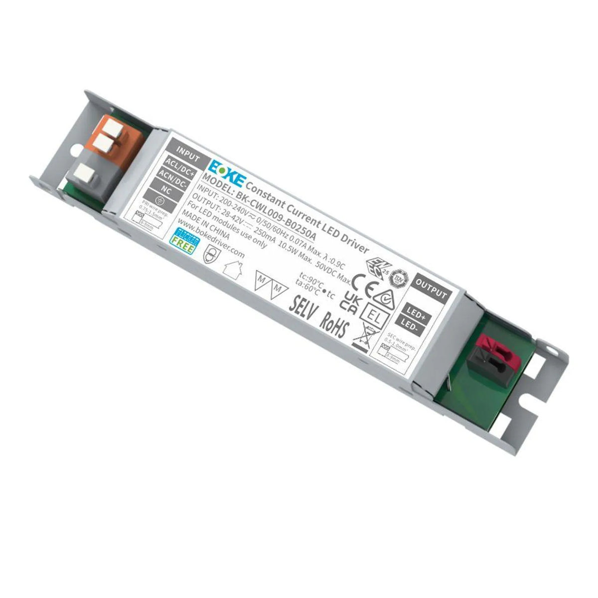 50W Constant Current LED Driver 1200mA 28-42VDC | Boke BK-CWL050-1200A