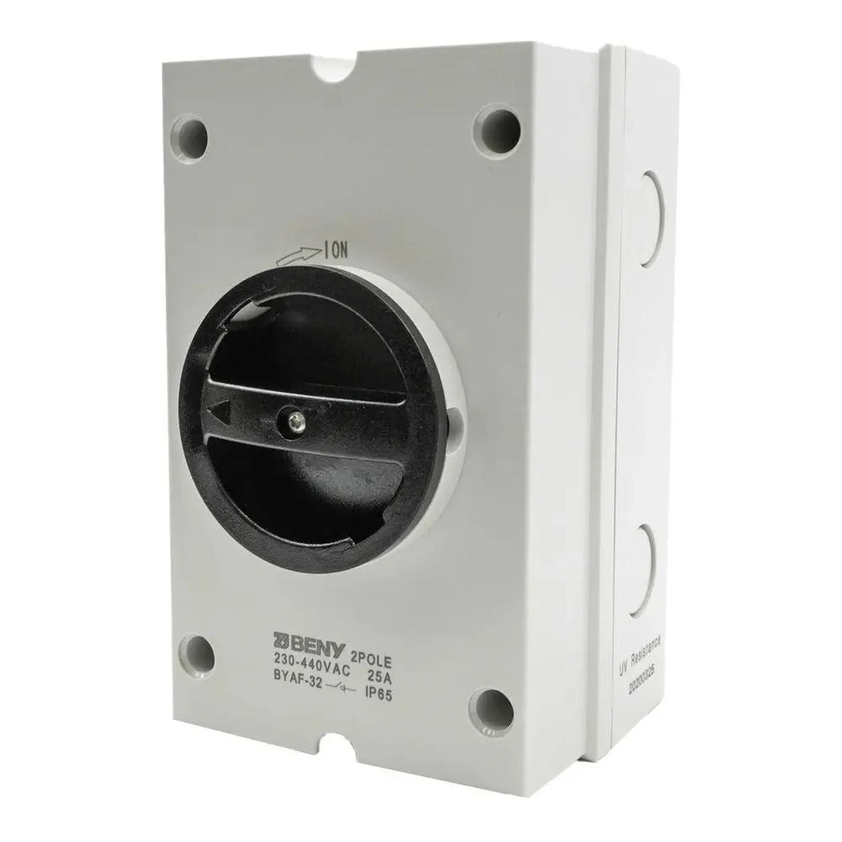 AC Isolator Switch 2-Pole 40A/63A 230V-440V IP65 | BENY BYAF-63