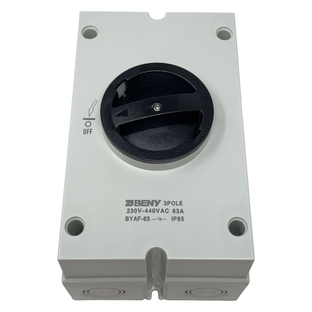 AC Isolator Switch 3-Pole 40A/63A IP65 | BENY BYAF-63