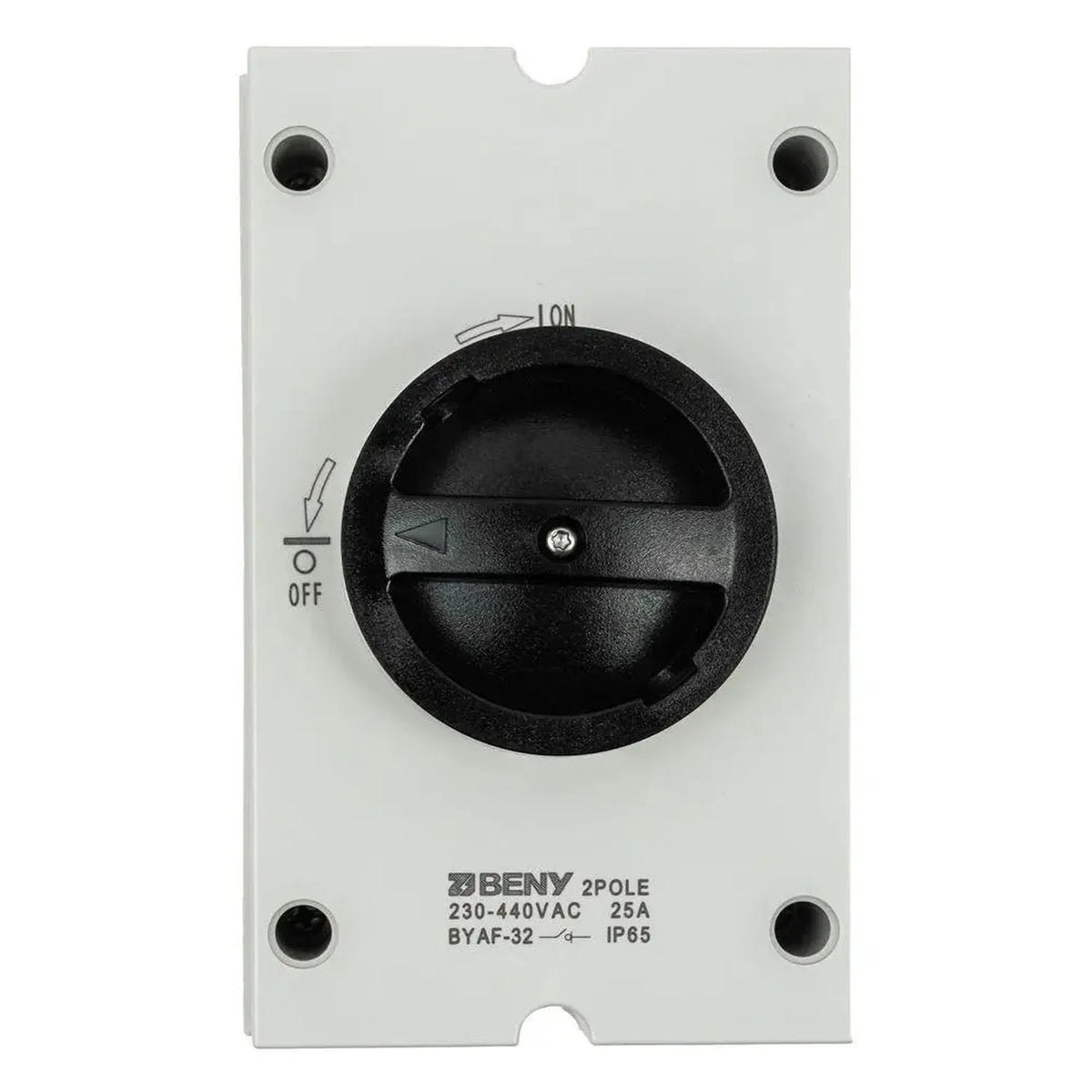 AC Isolator Switch 4-Pole 230V-440V 63A IP65 | BENY BYAF-63