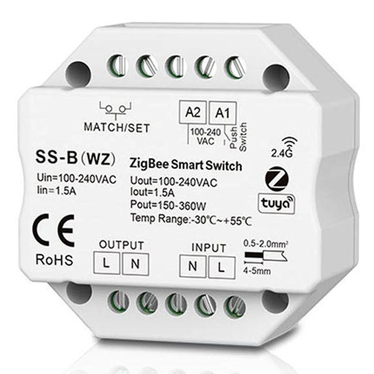 Skydance WiFi & RF Smart LED Light Switch 1-Way 230VAC | Tuya App