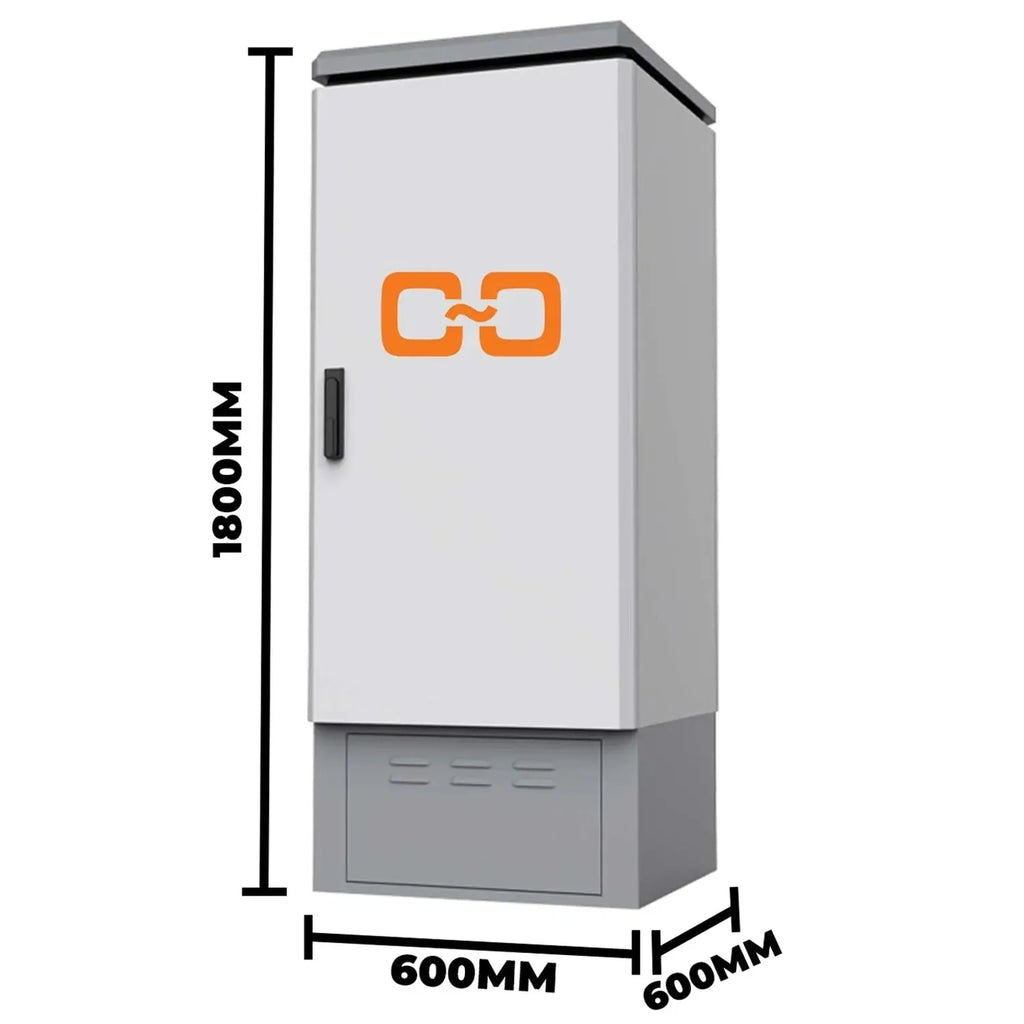 Outdoor & Indoor Battery Enclosure for 8x Pylontech US5000 | Voltacon