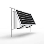 Adjustable Tilt Balcony & Fence Solar Panel Mounting Kit 15-30Deg