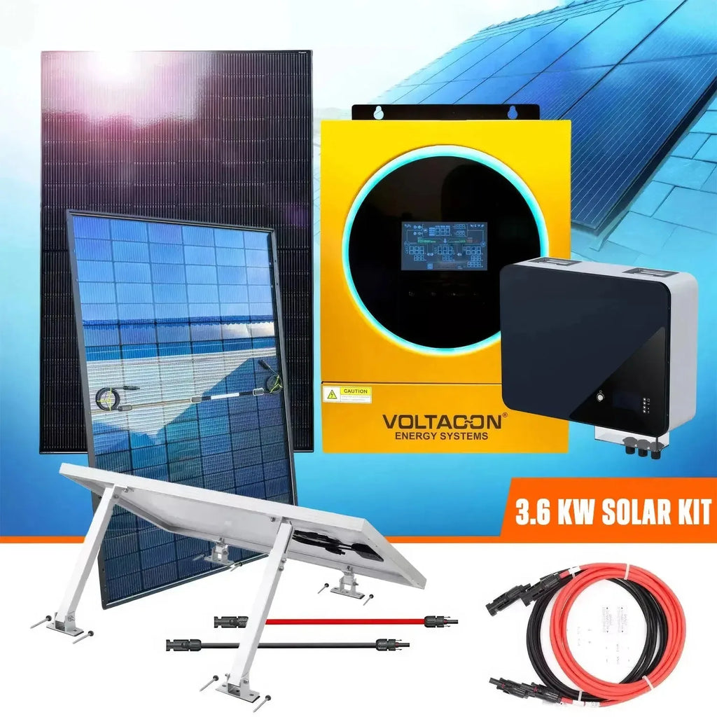 Off-Grid Solar Kit 24V 3.6kW with Lithium Battery | Voltacon