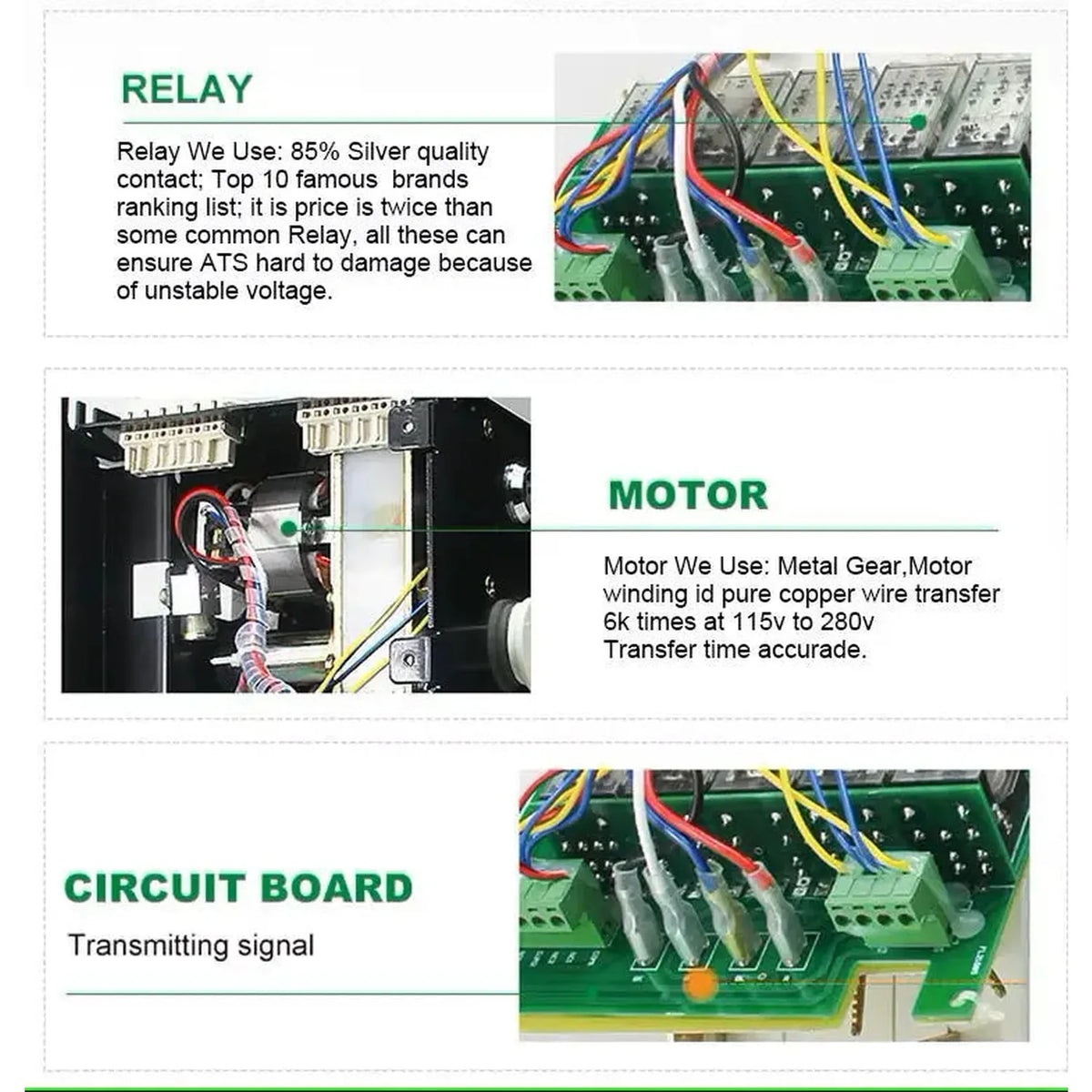 Automatic Transfer Switch 100A 4-Pole 3-Phase ATS | Voltacon