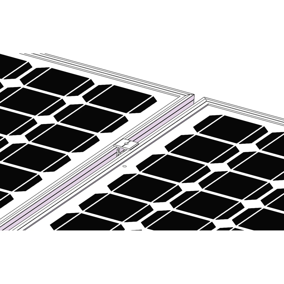 Adjustable Middle Clamp 30-45mm | Solar Panel Mounting Rails