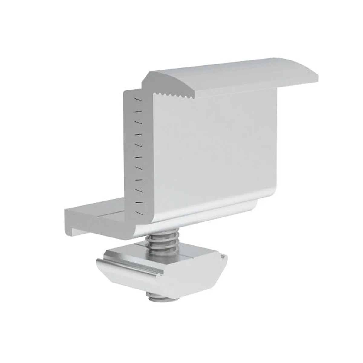 Adjustable End Clamp 30-45mm for Solar Panel Mounting Rail