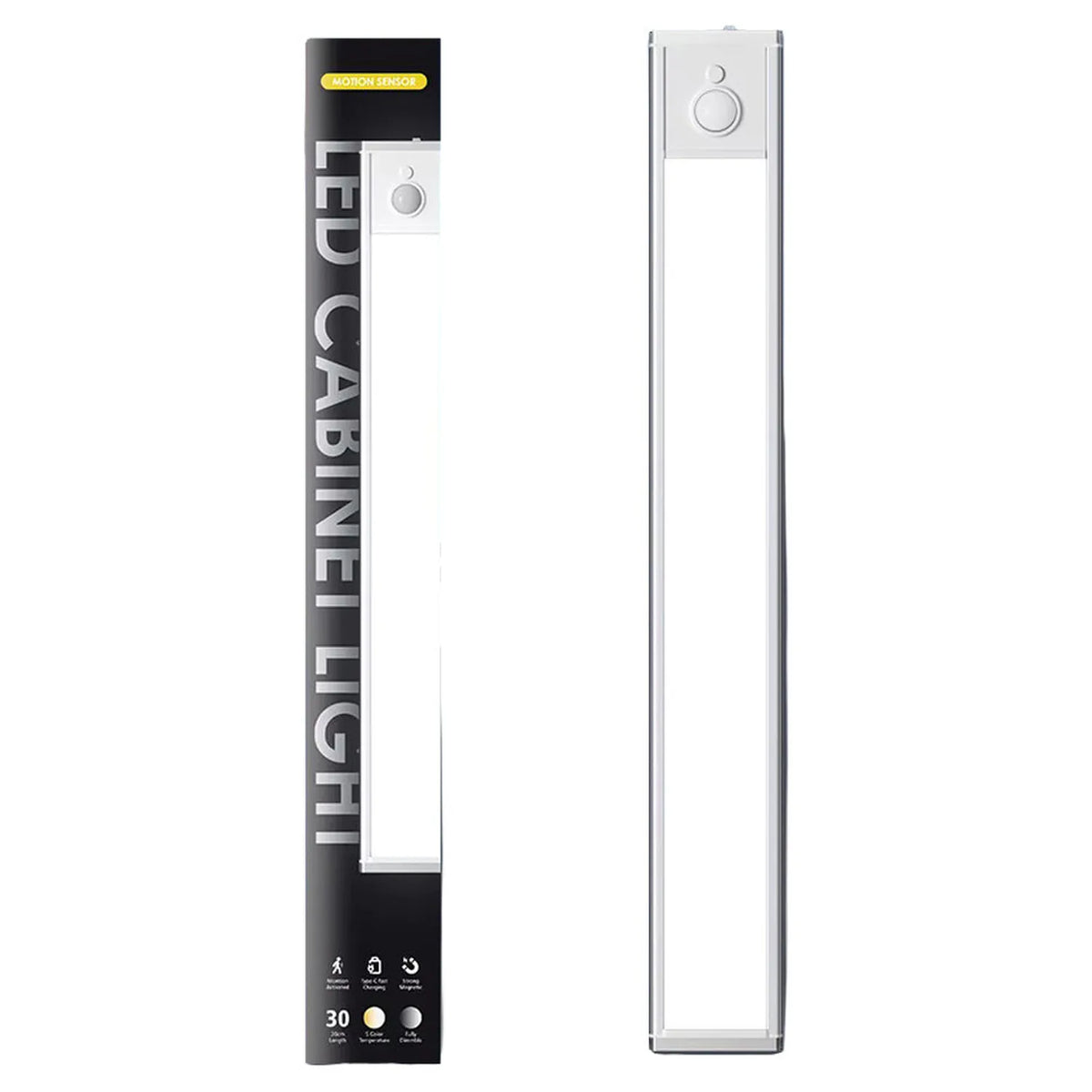 USB-C Rechargeable LED Under Cabinet Light 40cm Motion Sensor | Ledison