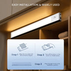 USB-C Rechargeable LED Under Cabinet Light 40cm Motion Sensor | Ledison