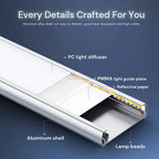 USB-C Rechargeable LED Under Cabinet Light 40cm Motion Sensor | Ledison