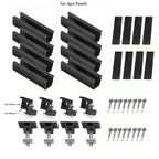 Flat Roof Solar Panel Mounting Kit U-Shape Mini Rail | Voltacon