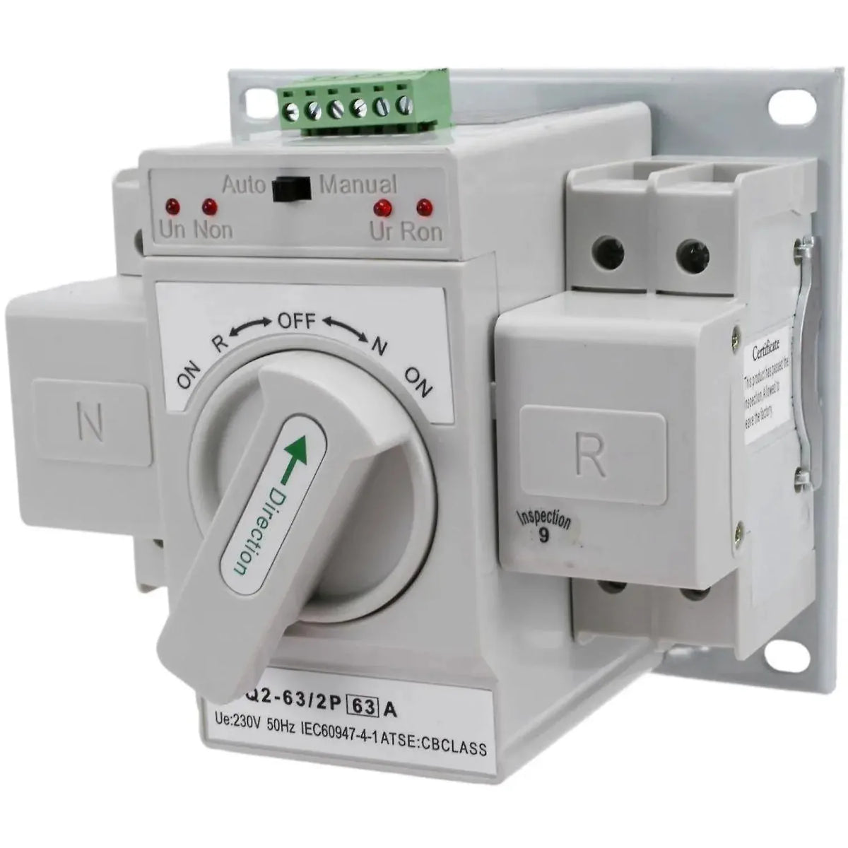 Automatic ATS Transfer Switch 63A 2 Pole | Voltacon