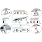 Adjustable Tilt Solar Panel Mounting Kit | Flat Roof 15-30Deg