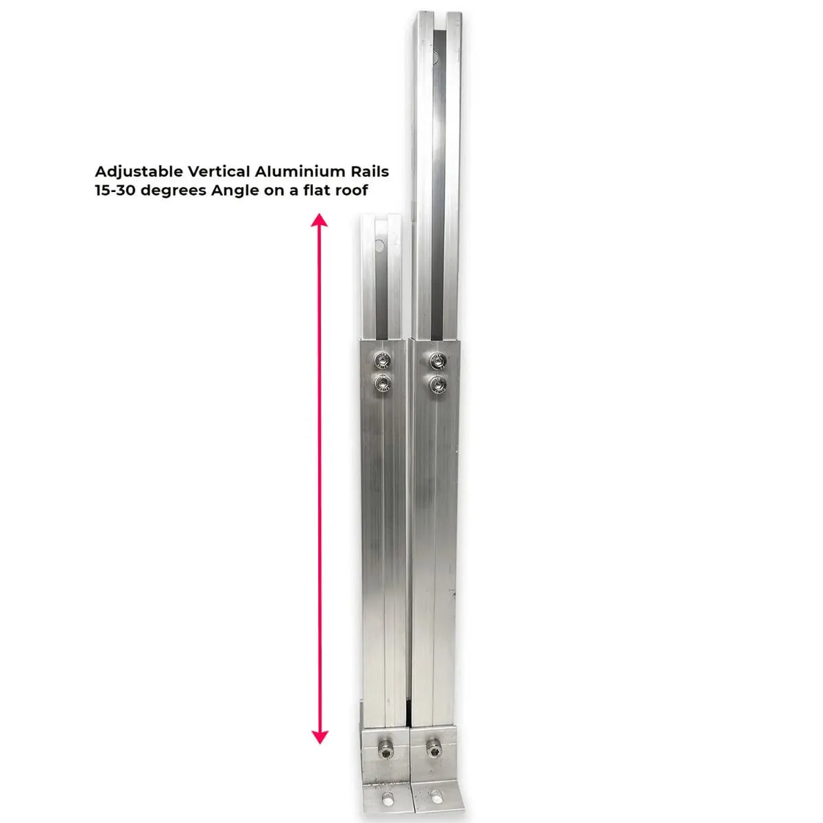 Adjustable Tilt Solar Panel Mounting Kit | Flat Roof 15-30Deg