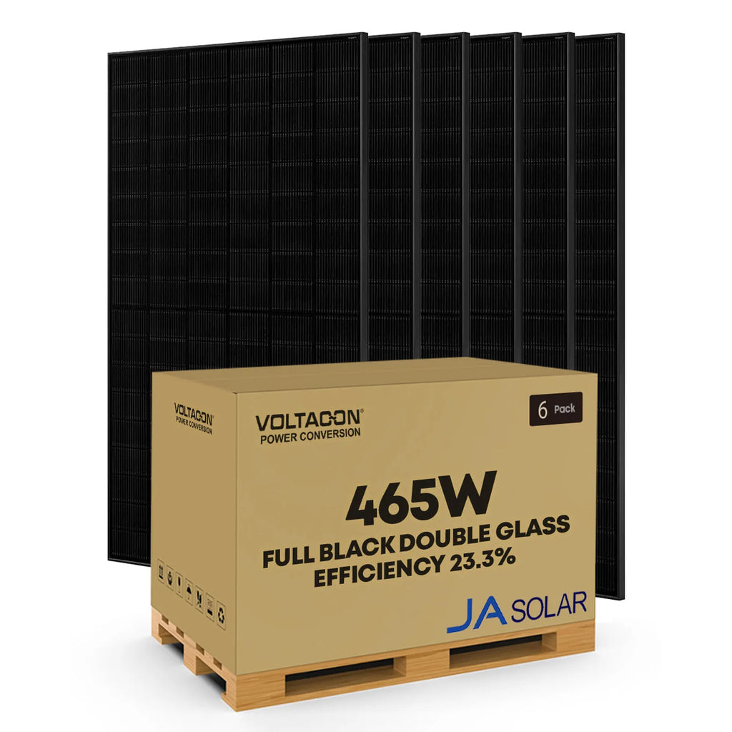 JA Solar 465W N-Type Monocrystalline Panel 6-Pack | JAM54D41-465/LR