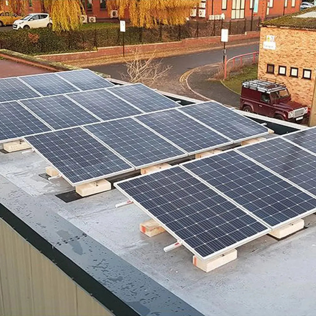 Adjustable Flat Roof & Ground Solar Panel Mounting Kit 15-35° | Voltacon