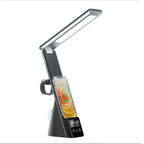 LED Desk Lamp with Wireless Charger & Alarm Clock | Leducation