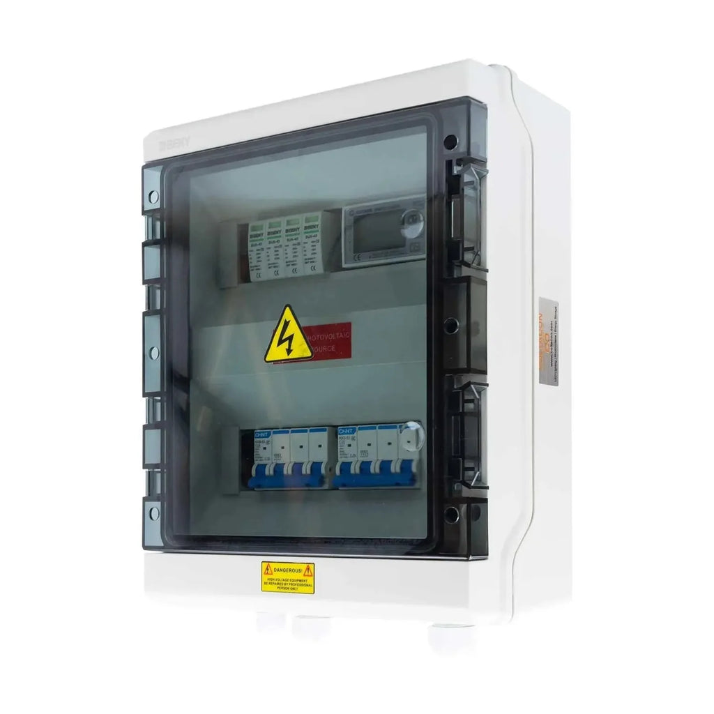 Three Phase AC Protection Enclosure 15kW | Surge Protection & Eastron V2 Meter