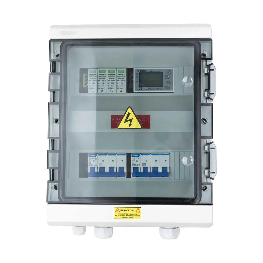 Three Phase AC Protection Enclosure 15kW | Surge Protection & Eastron V2 Meter