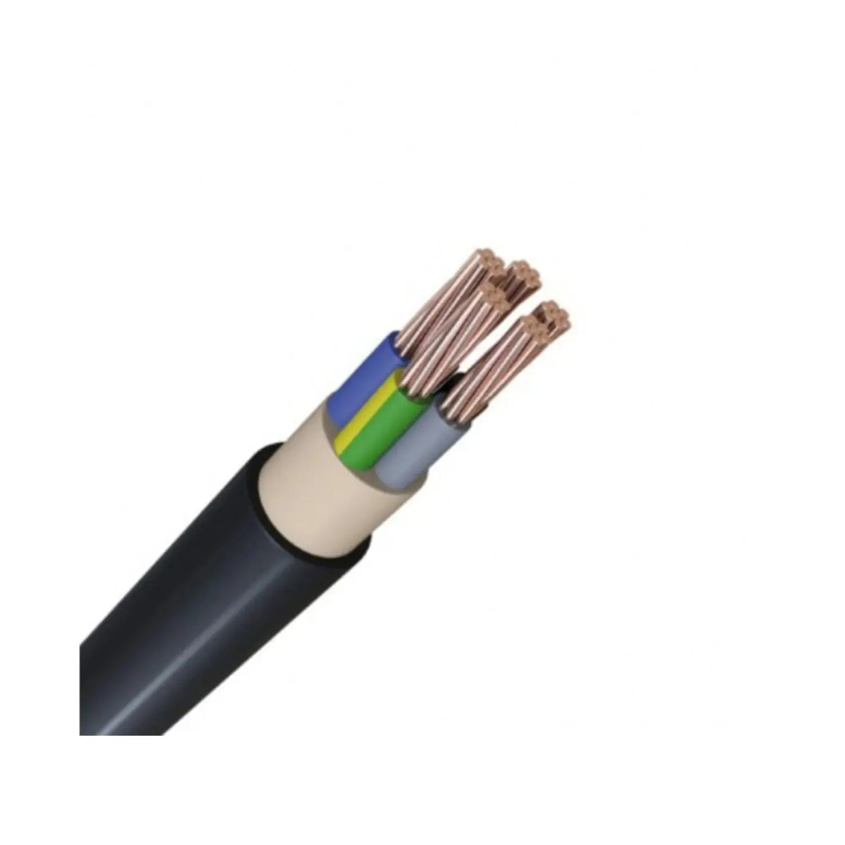 NYY-J 5 Core 25mm² AC Power Cable 0.6/1kV | Helukabel