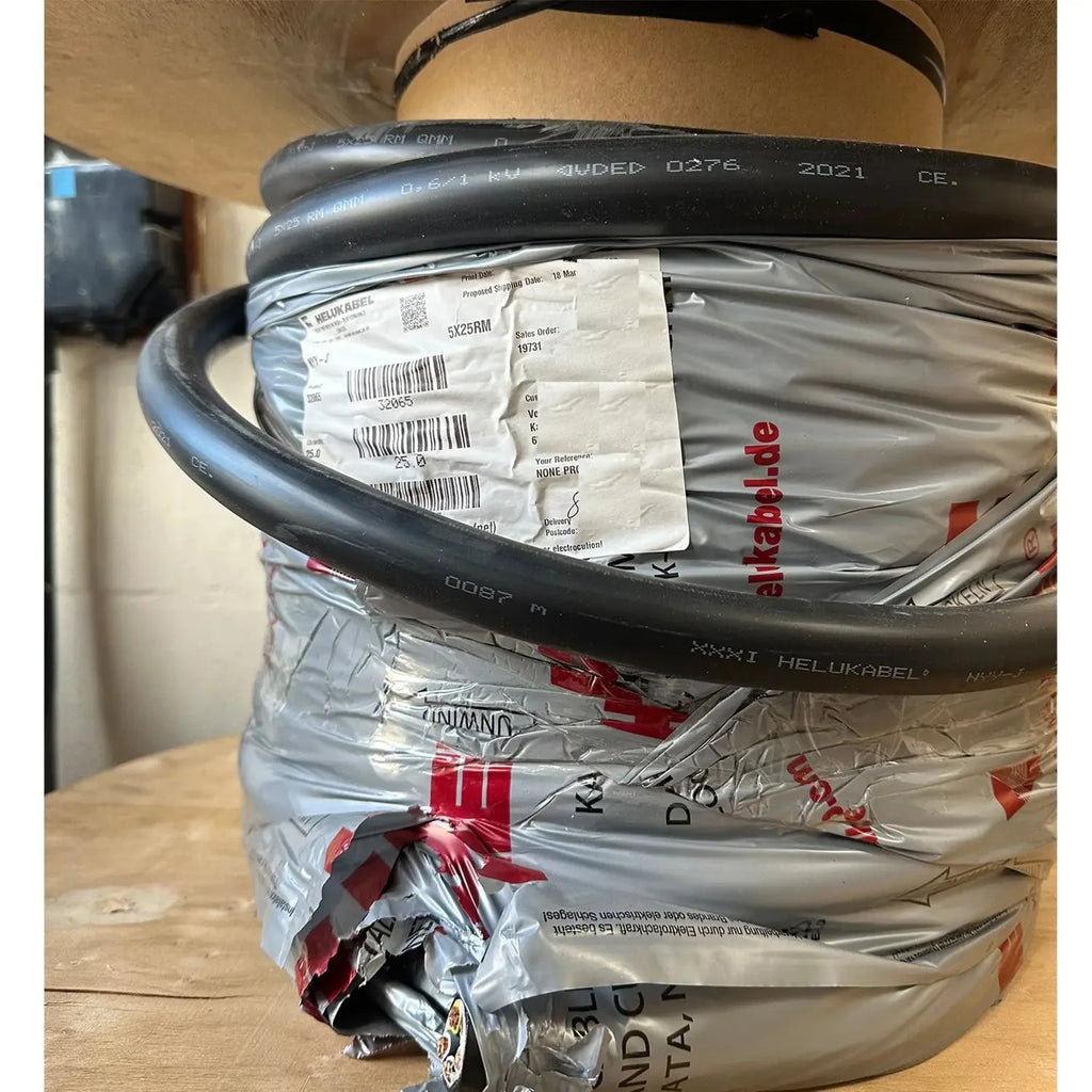 NYY-J 5 Core 25mm² AC Power Cable 0.6/1kV | Helukabel