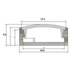 Aluminium LED Profile 1 Metre for Strips up to 15mm | Ledison LEDECO