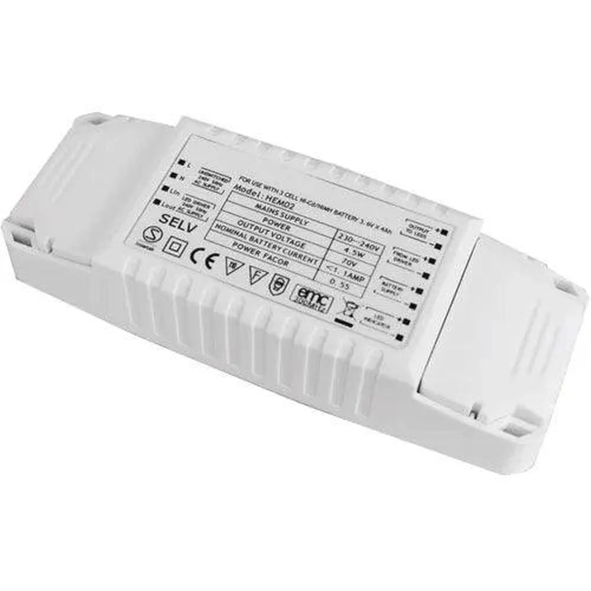 LED 2D Emergency Battery Pack 3 Hour Back-up | Hytronik HEM02-2D