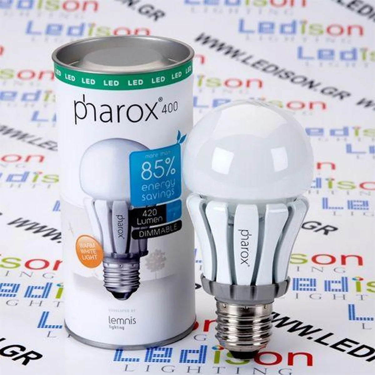 Pharox 400 8W E27 LED Bulb 400lm 2700K Warm White