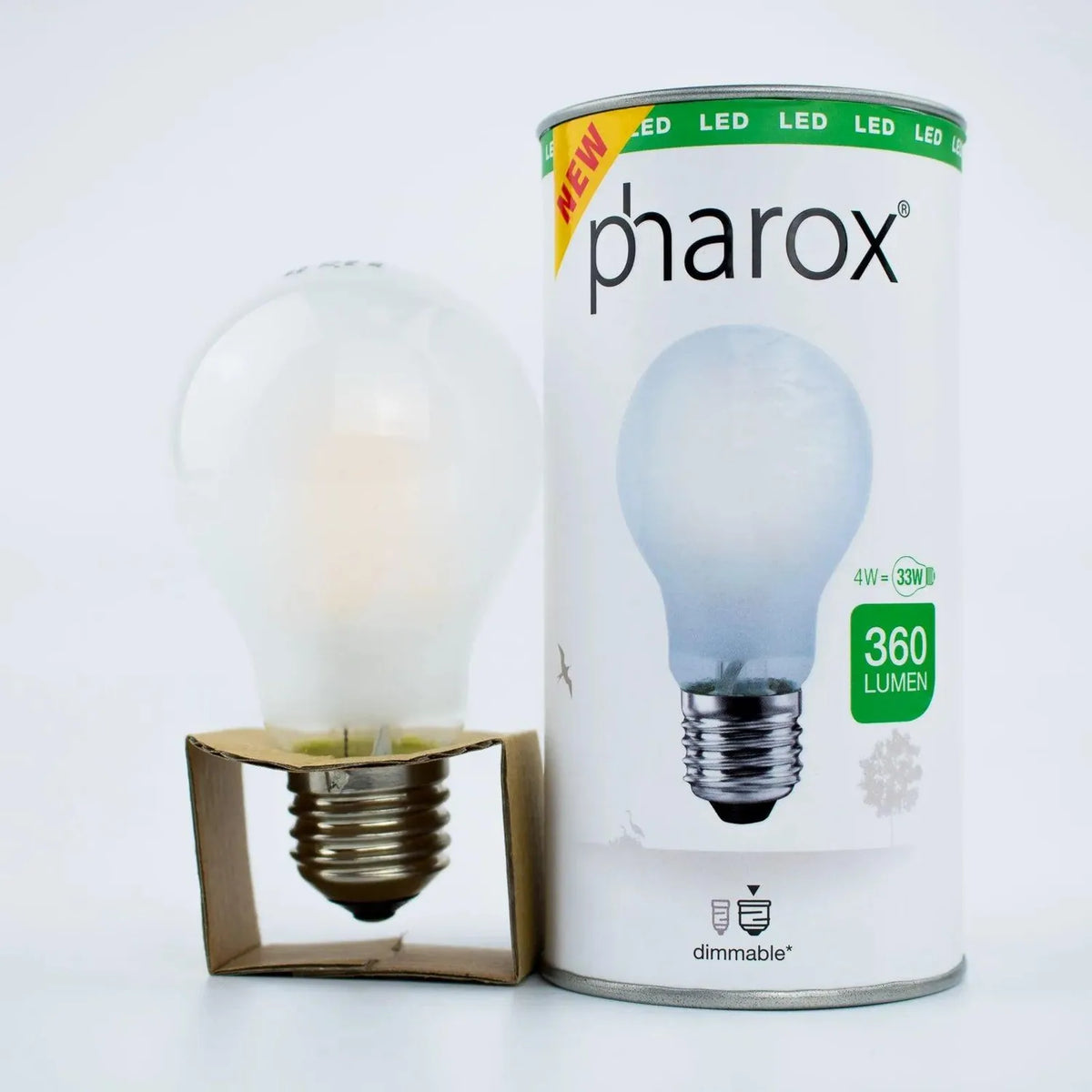 Pharox LED Filament Classic Bulb 4W E27 Frosted Glass 2800K