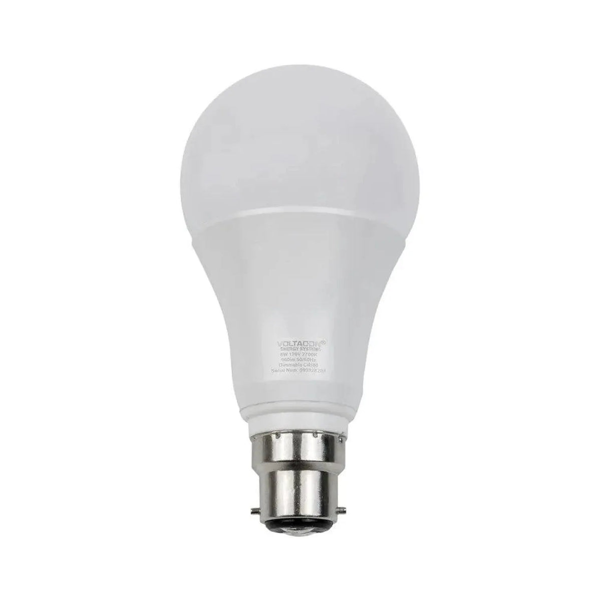 8W B22 LED Bulb Warm White 2700K Dimmable | Ledison Globe