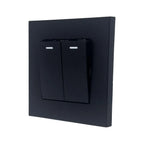 16AX 2-Gang 2-Way Light Switch Black | Ledison