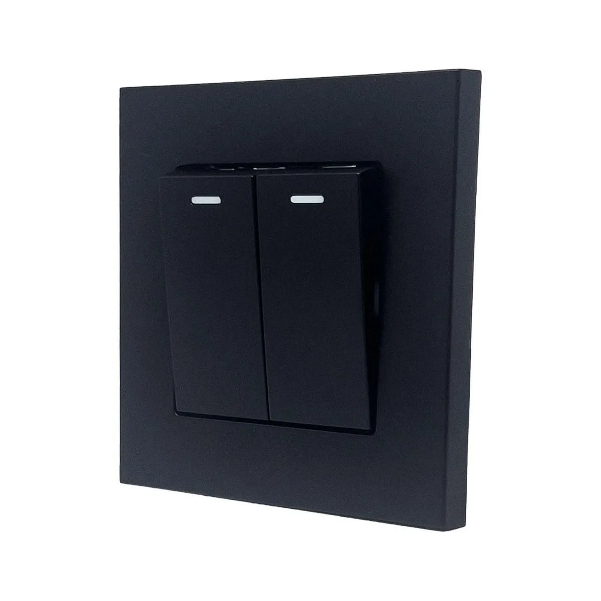 16AX 2-Gang 2-Way Light Switch Black | Ledison