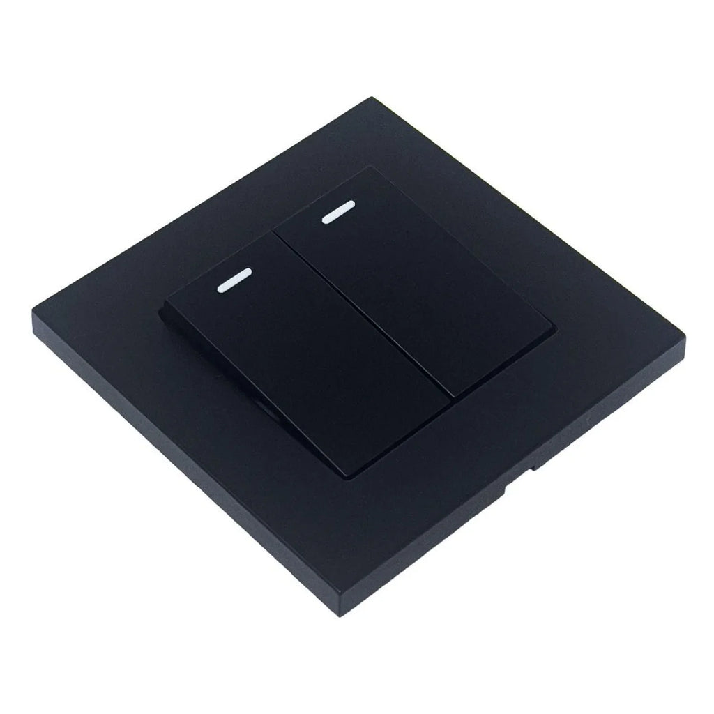 16AX 2-Gang 2-Way Light Switch Black | Ledison