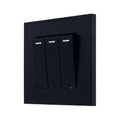16AX 3-Gang 2-Way Light Switch Black | Ledison