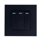 16AX 3-Gang 2-Way Light Switch Black | Ledison