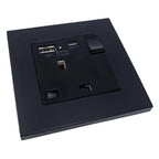 13A 1-Gang Switched Socket with USB A & C Ports | Ledison