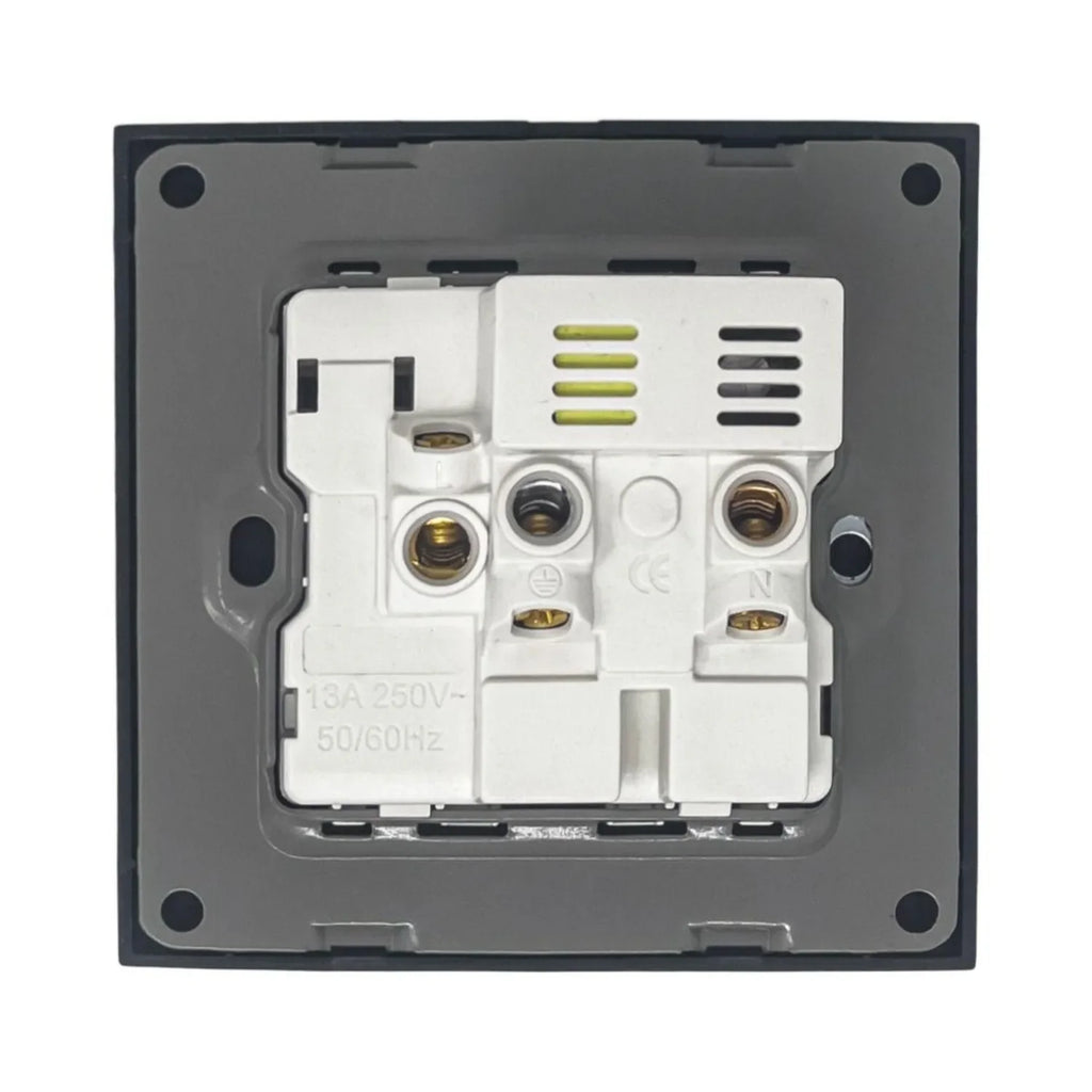 13A 1-Gang Switched Socket with USB A & C Ports | Ledison