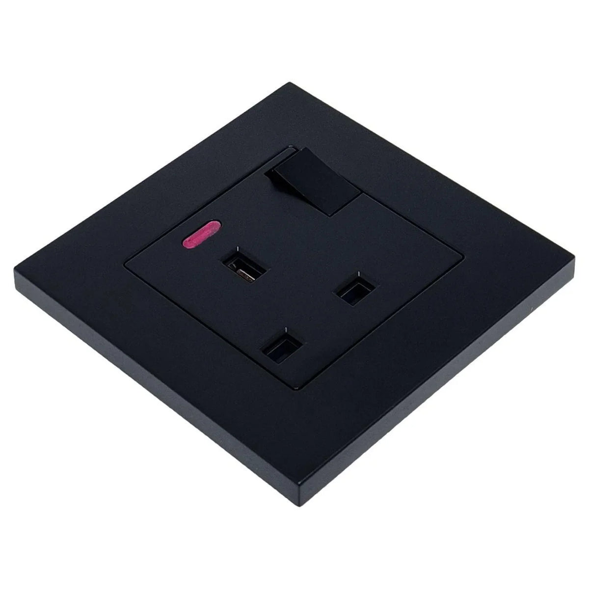 13A 1-Gang Switched Socket | Ledison Square Profile