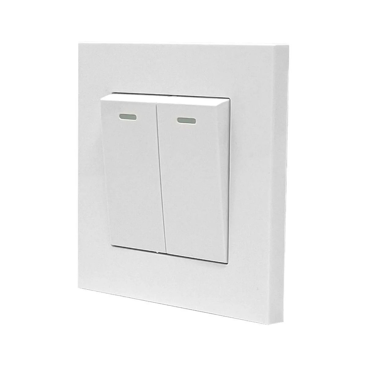 16AX 2-Gang 2-Way Light Switch White | Ledison Raised Slim