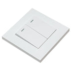 16AX 2-Gang 2-Way Light Switch White | Ledison Raised Slim