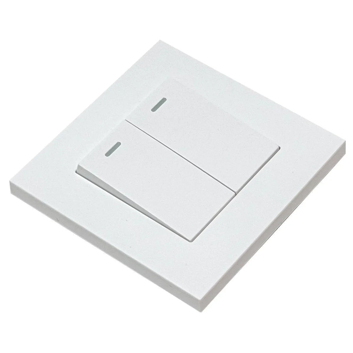 16AX 2-Gang 2-Way Light Switch White | Ledison Raised Slim