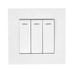 16AX 3-Gang 2-Way Light Switch White | Ledison