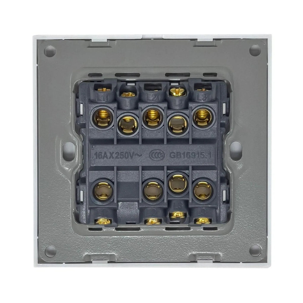 16AX 3-Gang 2-Way Light Switch White | Ledison