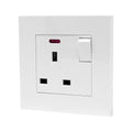 13A 1-Gang Switched Socket White | Ledison