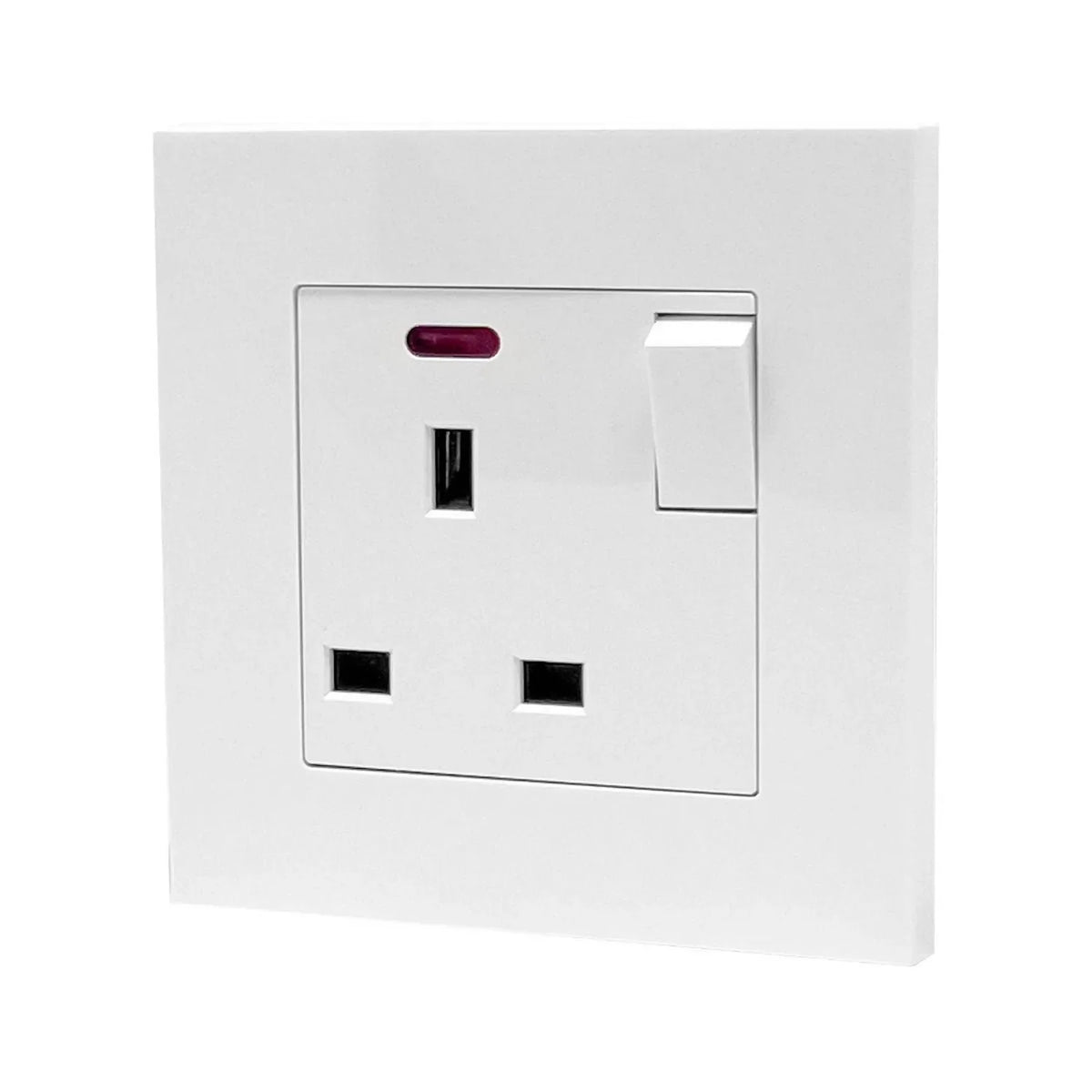 13A 1-Gang Switched Socket White | Ledison
