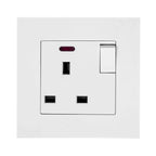 13A 1-Gang Switched Socket White | Ledison