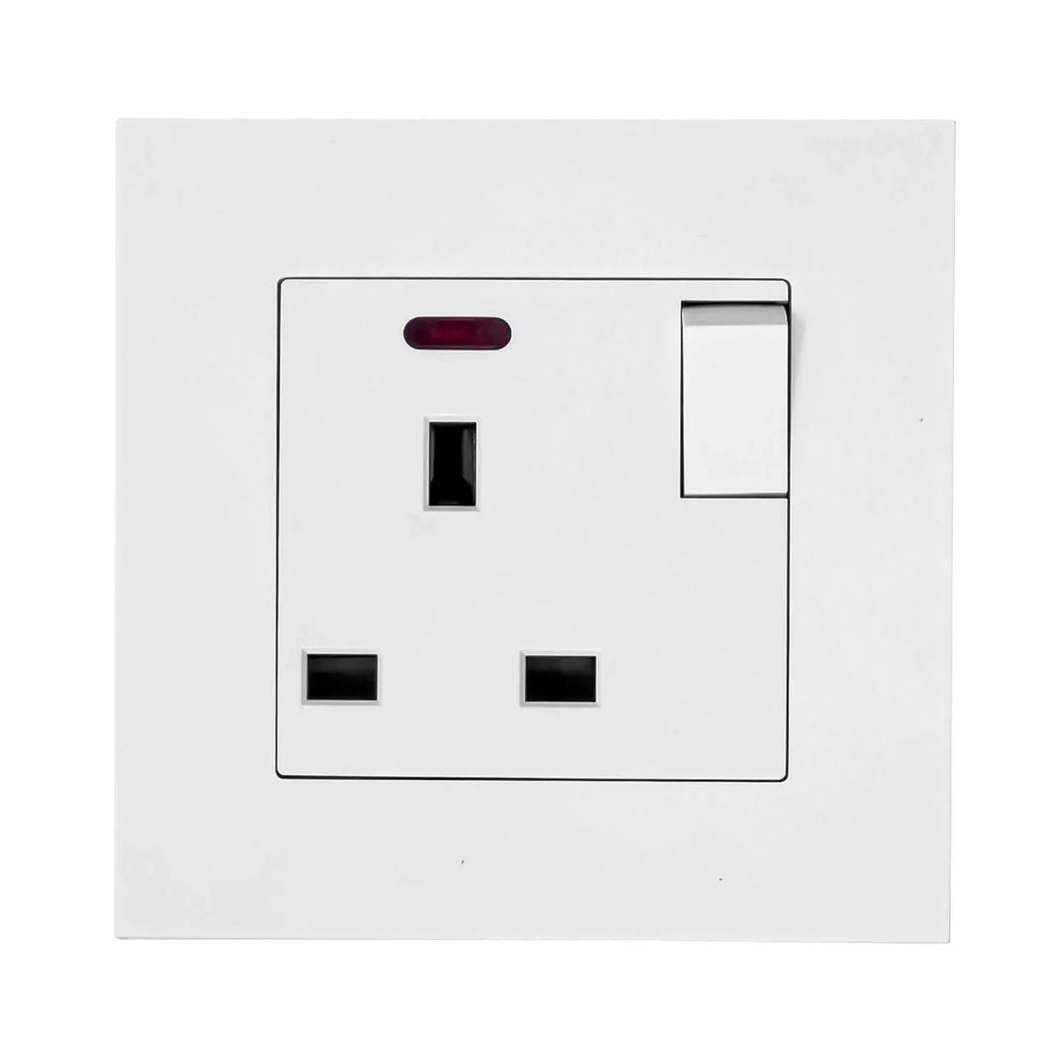 13A 1-Gang Switched Socket White | Ledison