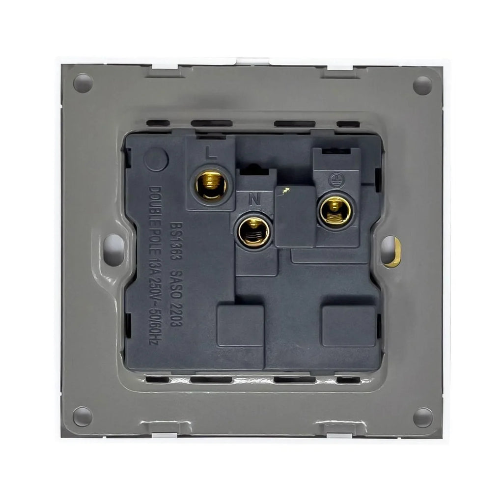 13A 1-Gang Switched Socket White | Ledison