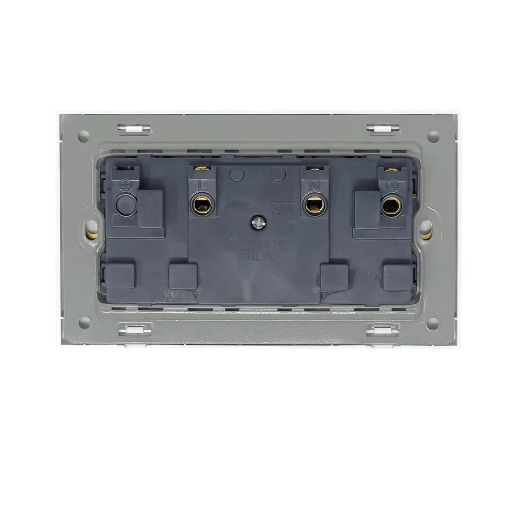 13A 2 Gang Switched Socket White | Ledison