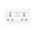 13A 2 Gang Switched Socket White | Ledison